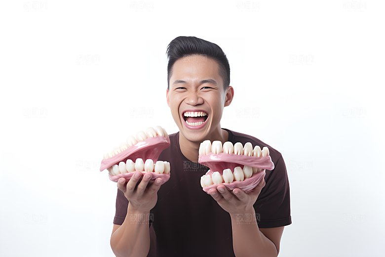 牙科广告人物高清笑容摄影图