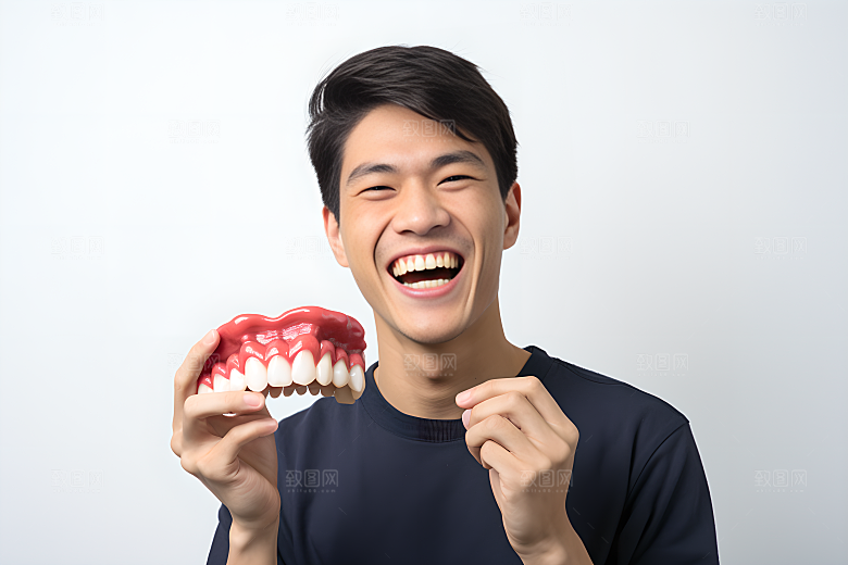 牙科广告人物牙病防治看牙医摄影图