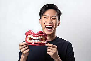 牙科广告人物牙科诊所口腔医院摄影图