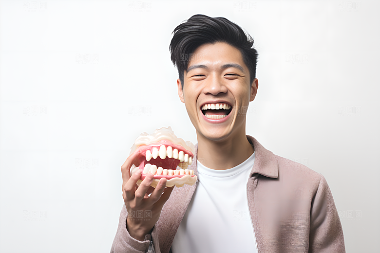 牙科广告人物科普看牙医摄影图