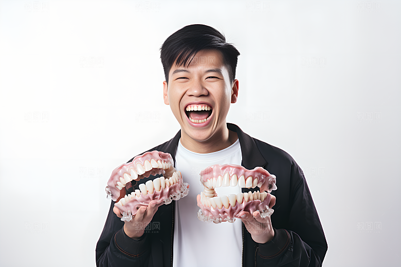 牙科广告人物科普口腔医院摄影图