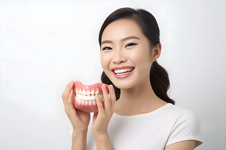 牙科广告人物口腔医院人物肖像摄影图