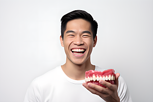 牙科广告人物牙病防治看牙医摄影图