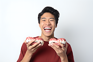 牙科广告人物人物肖像笑容摄影图