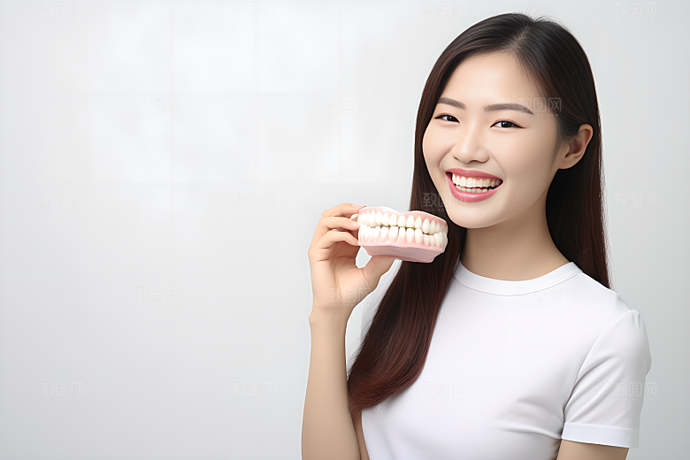 牙科广告人物人物肖像高清摄影图
