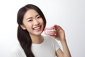 牙科广告人物高清看牙医摄影图