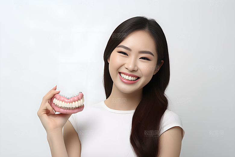 牙科广告人物科普看牙医摄影图
