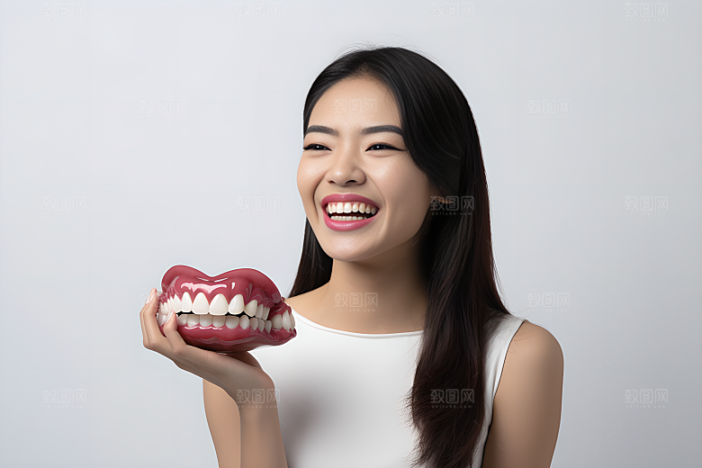 牙科广告人物高清人物肖像摄影图
