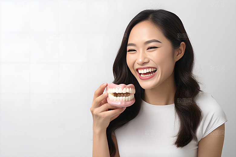 牙科广告人物人物肖像高清摄影图