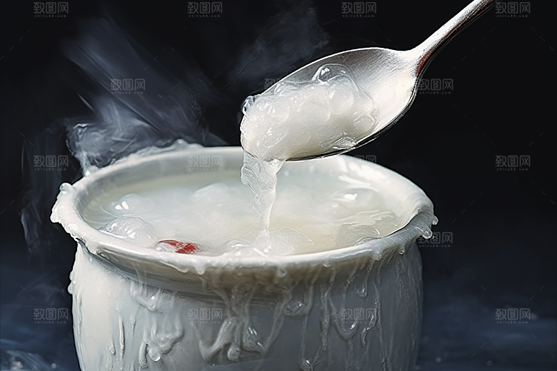 燕窝健康美味摄影图
