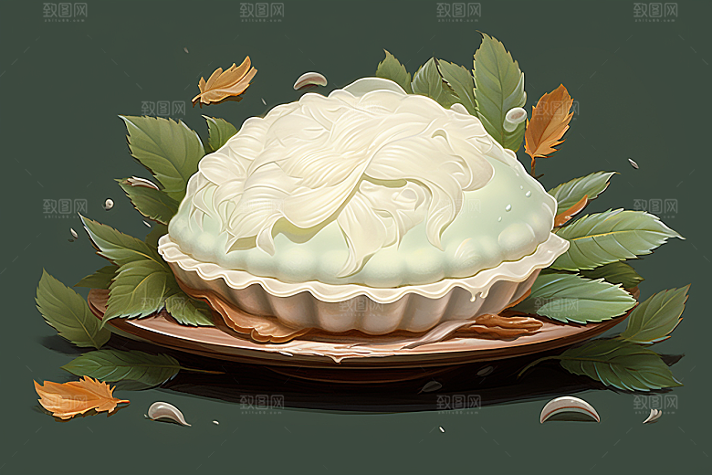 燕窝补品健康插画