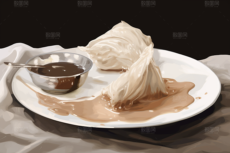 燕窝健康食疗插画