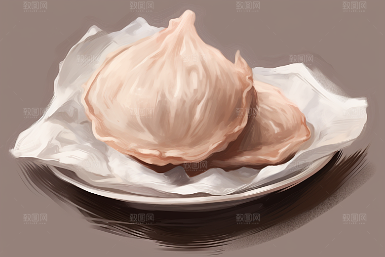 燕窝保健品养颜插画