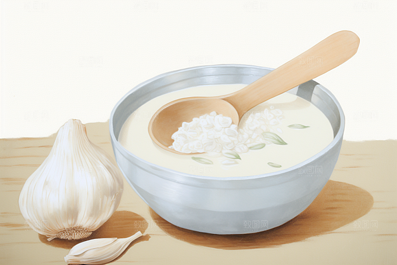 燕窝美味健康插画