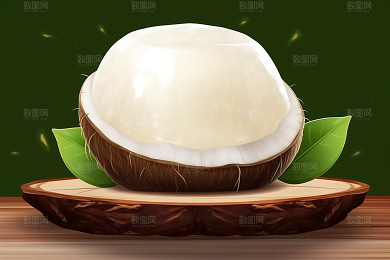 燕窝补品美味插画