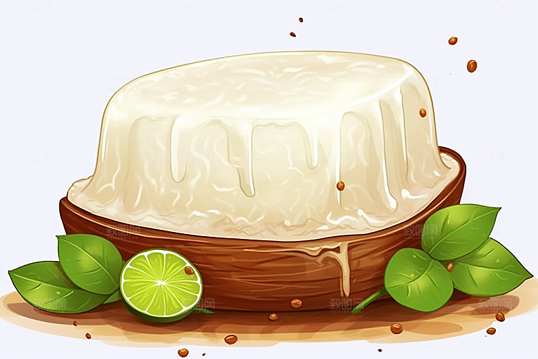 燕窝养颜美食插画