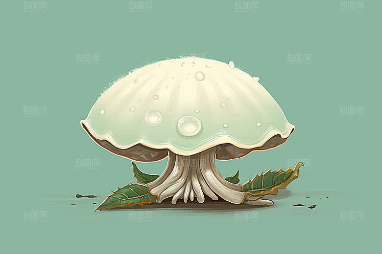 燕窝食疗美食插画