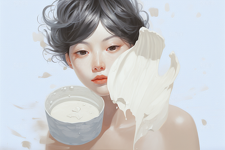燕窝美味保健品插画