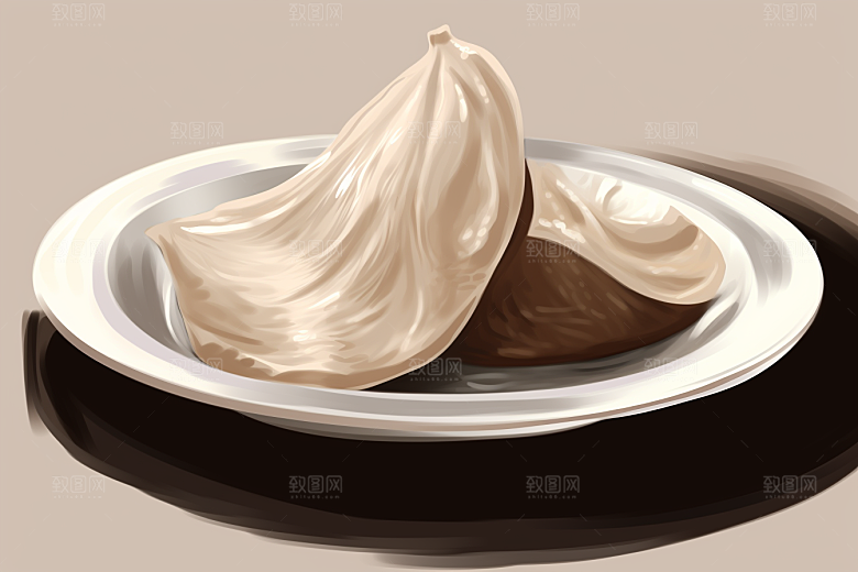 燕窝补品养颜插画