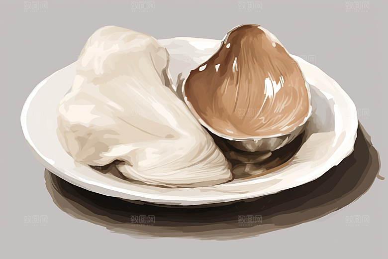 燕窝美食养颜插画
