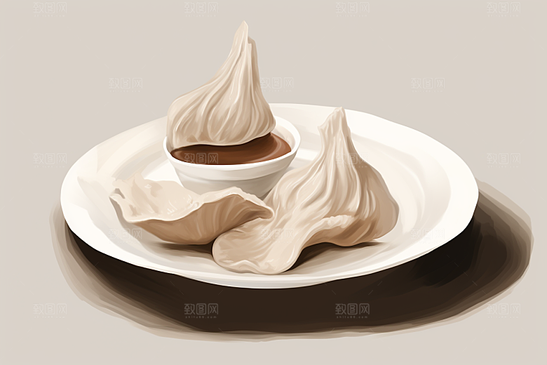 燕窝补品健康插画