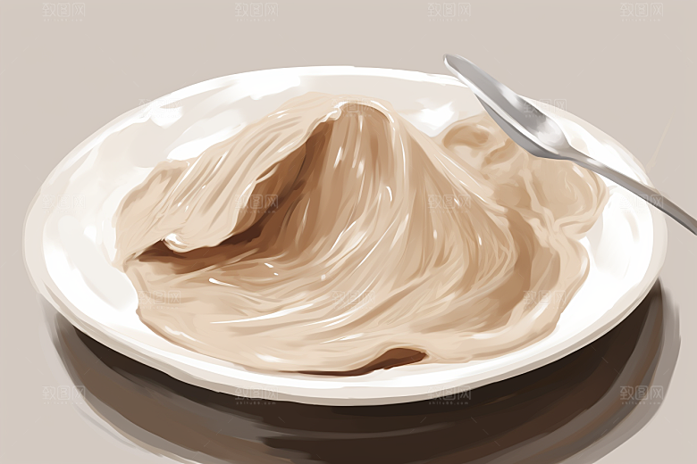燕窝美容健康插画