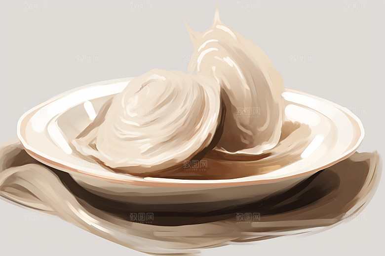 燕窝美容美食插画