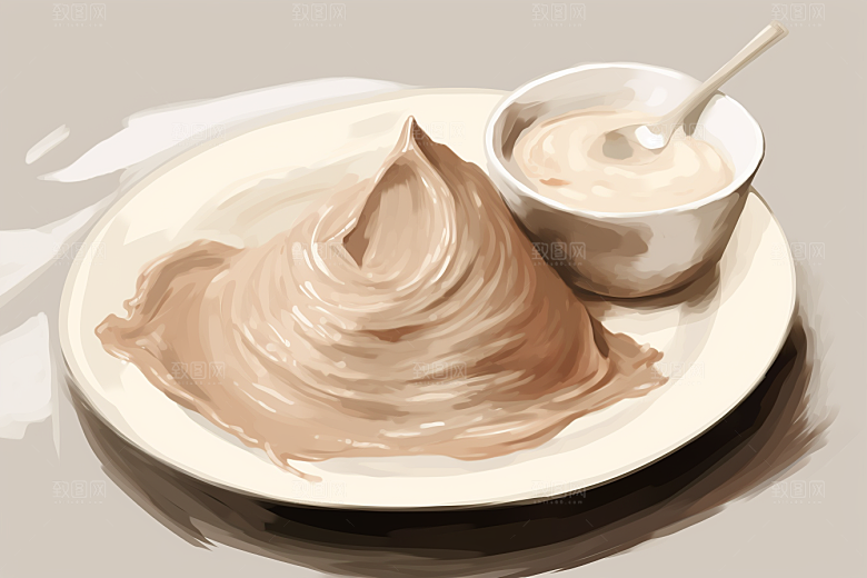 燕窝高清补品插画