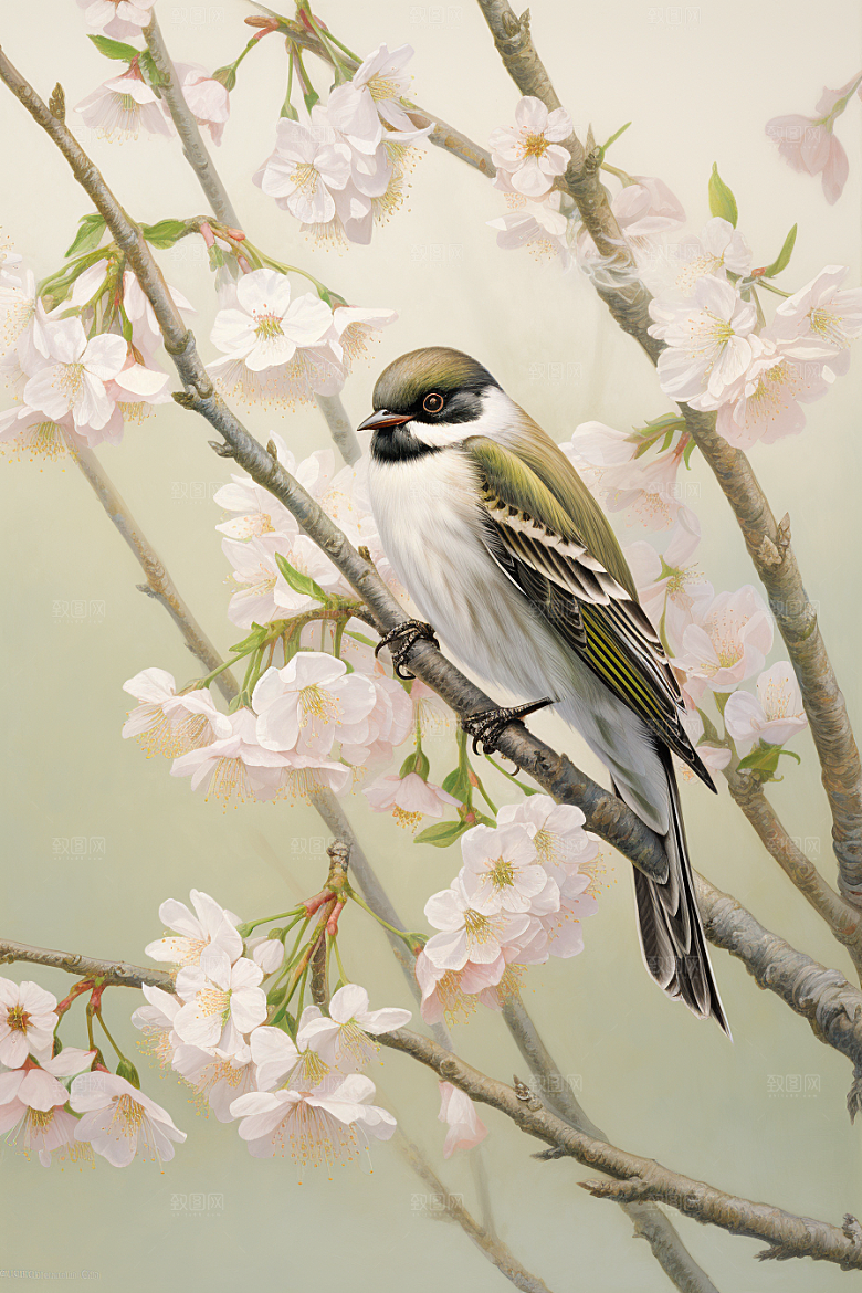 燕子中国风春天插画