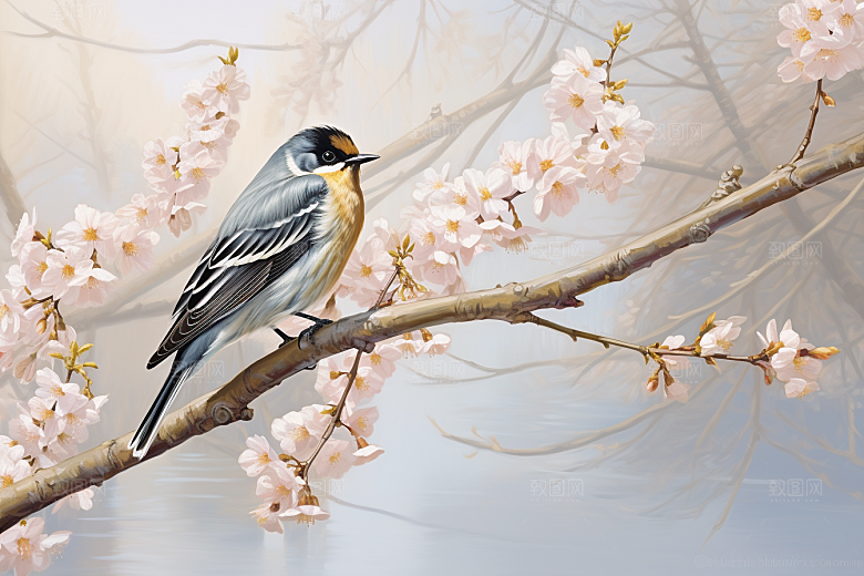燕子手绘高清插画