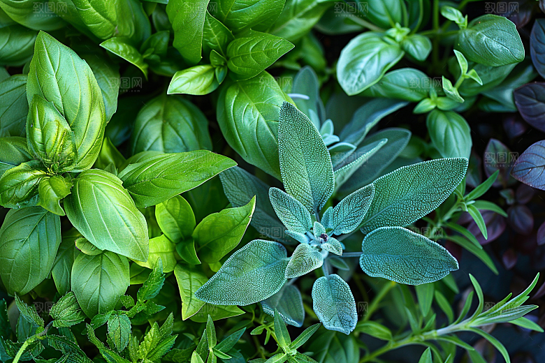 香料清新香草摄影图