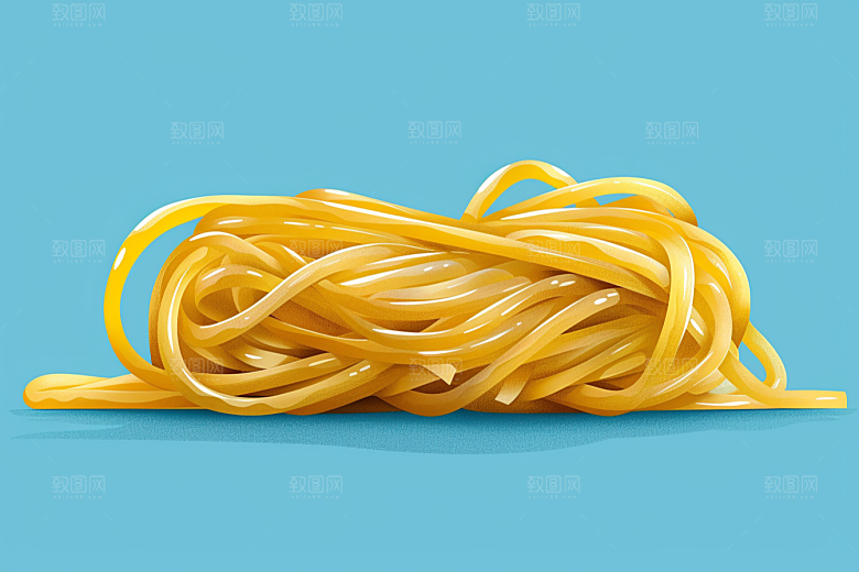 意大利面高清面食插画