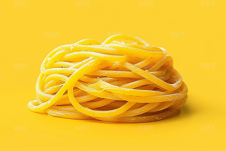 意大利面卡通彩色插画