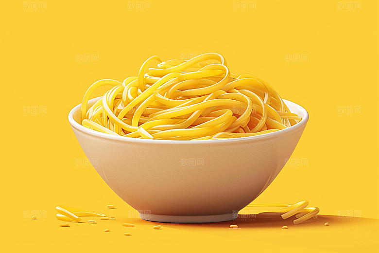 意大利面高清肉酱面插画