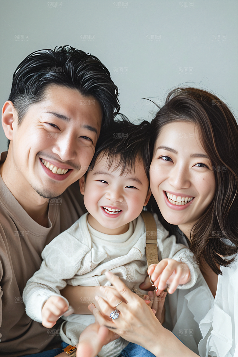 幸福一家人家庭欢乐摄影图
