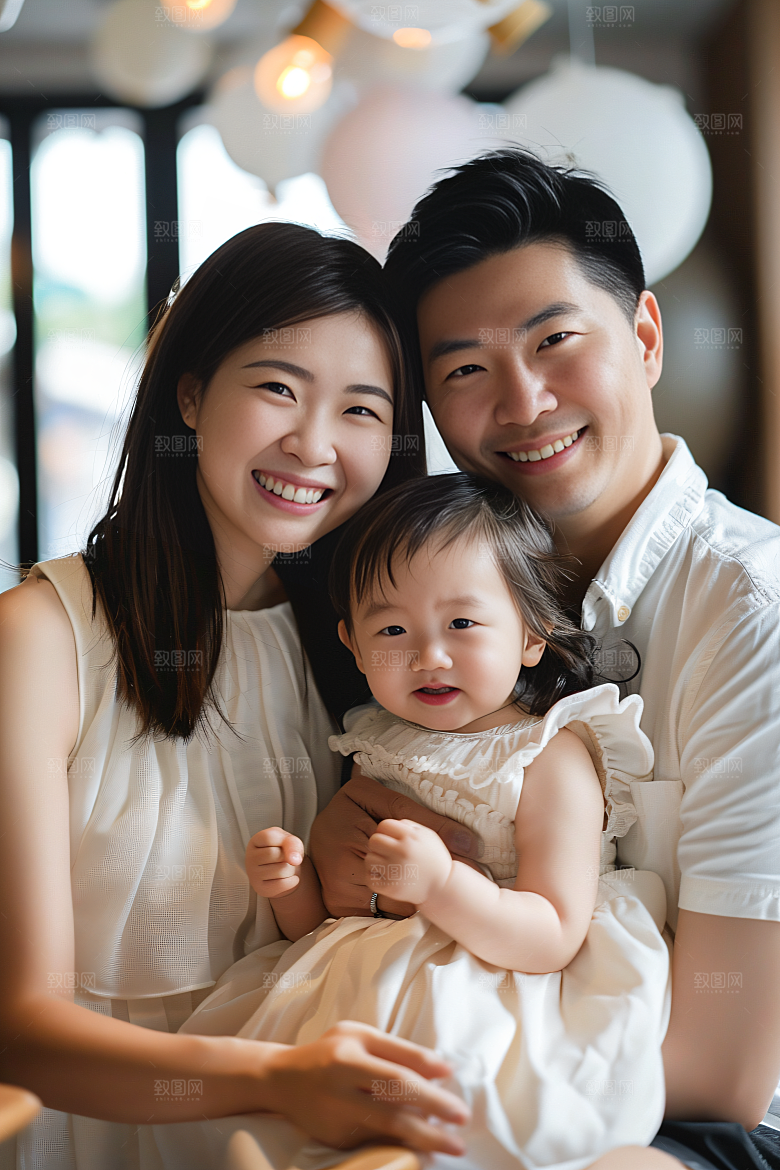 幸福一家人家庭高清摄影图