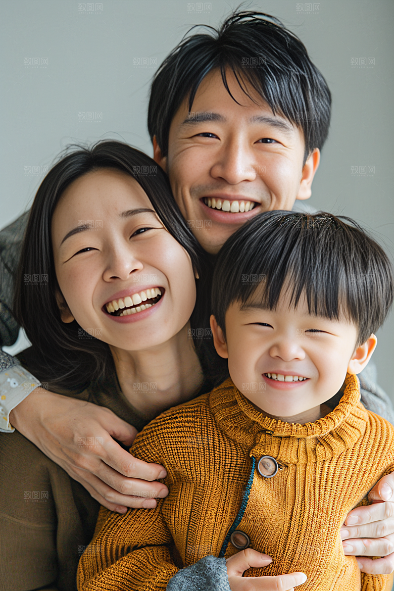 幸福一家人人物亲子摄影图