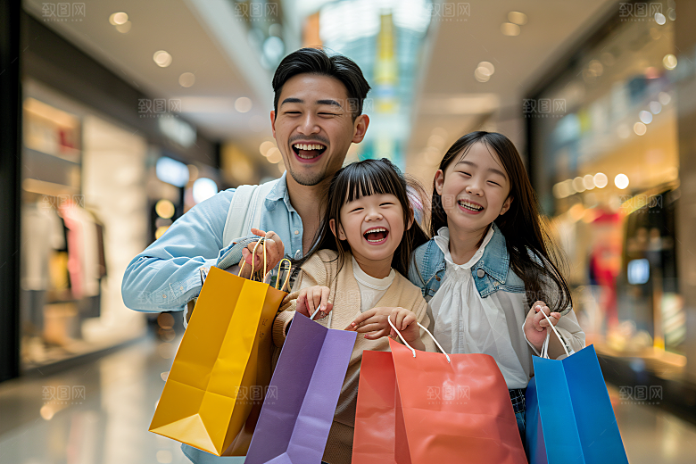 幸福一家人高清家庭摄影图