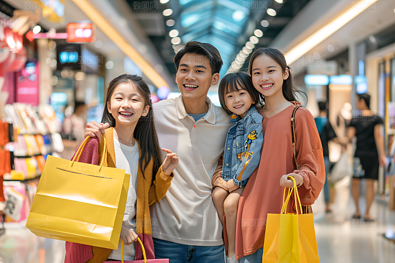 幸福一家人高清相聚摄影图