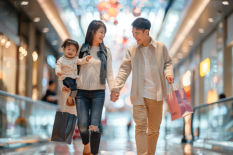 幸福一家人开心人物摄影图
