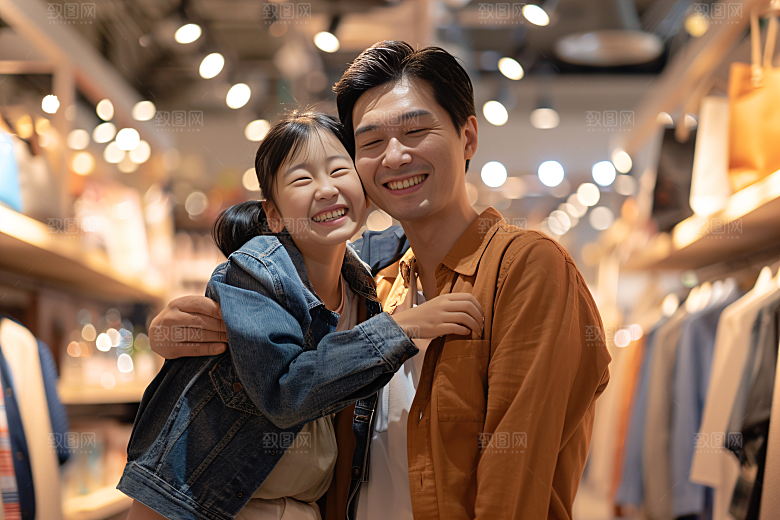 幸福一家人出行家庭摄影图