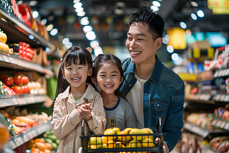 幸福一家人相聚人物摄影图