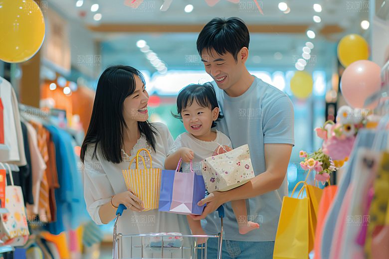 幸福一家人开心亲子摄影图