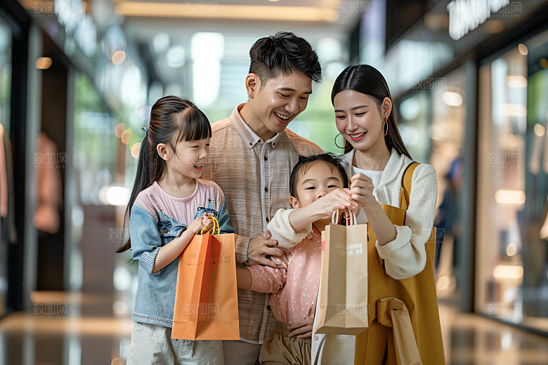 幸福一家人家庭高清摄影图