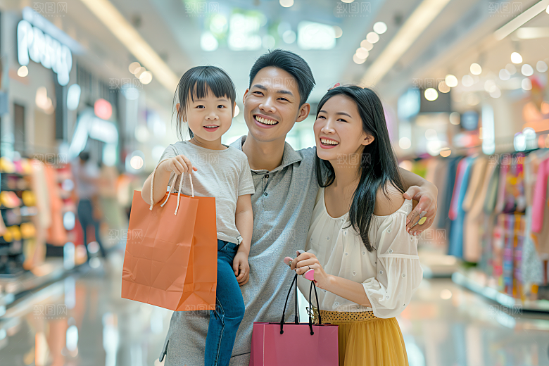 幸福一家人出游高清摄影图