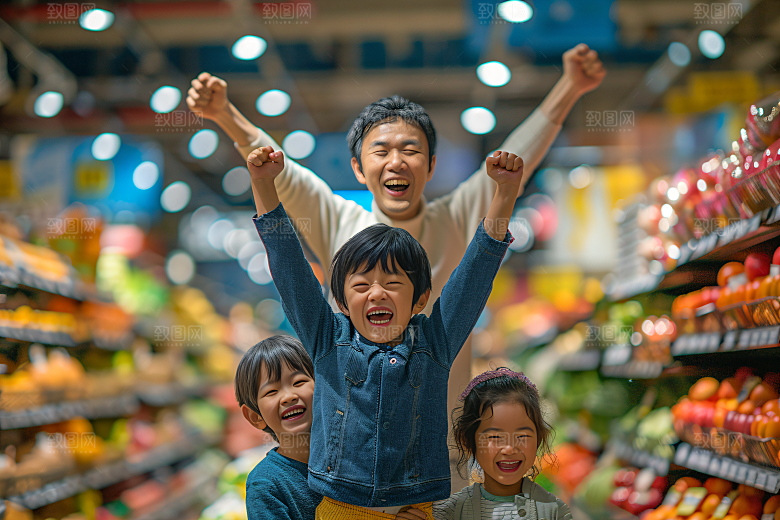 幸福一家人开心三口之家摄影图