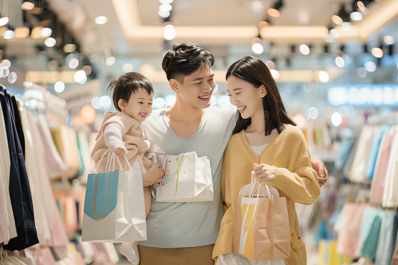 幸福一家人欢乐开心摄影图
