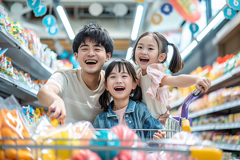 幸福一家人家庭高清摄影图