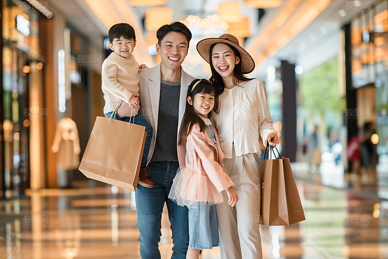 幸福一家人开心人物摄影图