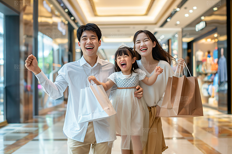 幸福一家人家庭欢乐摄影图